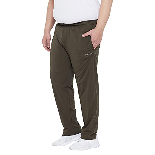 Bigbanana Plus Size MenS Regular Fit Solid Trackpant