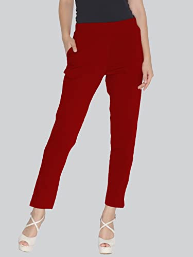 Lyra Cotton Strech Pencil Pant For Women | Mid-Waist | Fashionwear