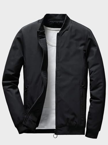 Lymio men jackets || bomber jacket for men || Lightweight Outwear Sportswear Polyester Standard Length Bomber Jacket (J-01-03) (
