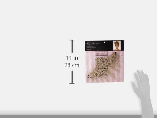 Leg Avenue Women's Die Cut Royal Crown Head Piece, Gold, One Sizes Fit Most