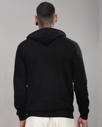 ADRO Hoodies for Men | Printed Regular Fit Hoodie for Men | Cotton Hoodie | Mens Hoodies | Sweatshirt for Men | Hooded Hoodie|H24-M-PLN-BL-M Black (Medium)