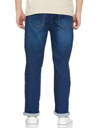 INKD Mens Contrast Stitch Stretchable Regular Fit Jeans