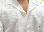 Funky Rich Funkyrich Textured Popcorn Shirts For Men