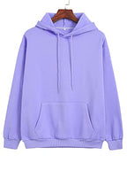 Toplot MenS Causal Solid Woolen Blend Hoodie With Hooded Neck (Mens-Hoodie-5047-Purple-M)