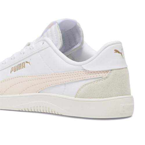 PUMA Shoes Club 5v5 Sneaker, 4 US Unisex Big Kid, White-Rosebay Gold