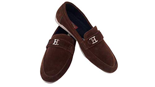Prajapati Handicraft Mens Casual And Formal Loafers/Belley (Brown 1)9 9