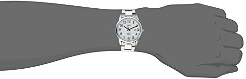 Timex Men's Easy Reader 38mm Watch - Silver-Tone Case White Dial with Silver-Tone Stainless Steel Bracelet