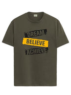 ADRO Tshirt for Men | Printed T Shirt for Men | 100% Cotton T-Shirt |Printed T Shirt | T-Shirts | RN24-DBA-OL-S Olive