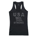Graphic Tank, USA Strong 2, Black, XL