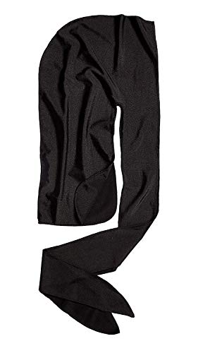 KISS Red Bow Wow X Powerwave Supreme Compression Durag, Stretchy Spandex for Comfort Wearing (Black)