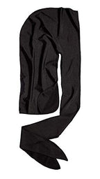 KISS Red Bow Wow X Powerwave Supreme Compression Durag, Stretchy Spandex for Comfort Wearing (Black)