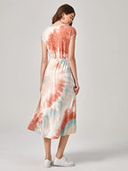 OM SAI LATEST CREATION Womens Sleeveless Flare Cut Dress