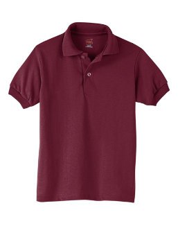 Youth 5050 EcoSmart Jersey Knit Polo - DEEP FOREST - XS(D0102H2HHZ7)