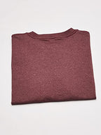 Dickies Men's Heavyweight Crew Neck Short Sleeve Tee, Burgundy Heather, Medium