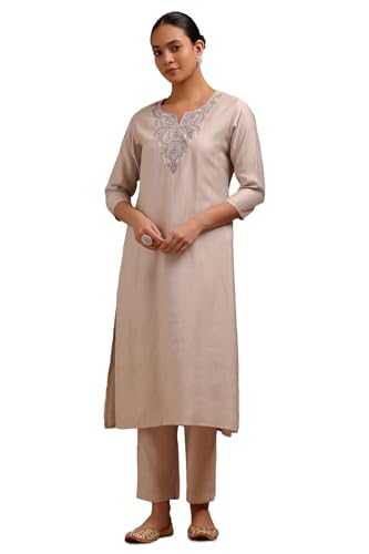 Soch Women Gadwal Embroidered Kurta Set with Cutdana
