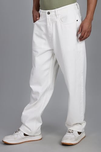 INKD Mens Relaxed Jeans (INKSS25MJN-601_Frost White