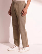 Fabindia MenS Straight Trousers (1039589Khaki_Khaki