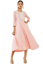 Soch Women Rayon Floral Dress Kurta