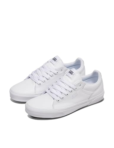 Vans Men's Seldan Sneaker, Tumble White/White, 10.5