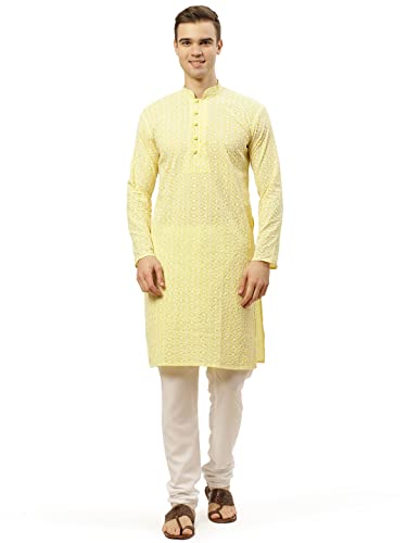 Jompers Mens & Embroidered Straight Kurta Pyjama Set