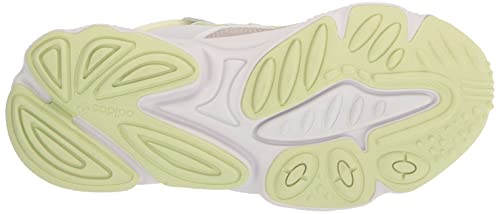 adidas Originals Women's Ozweego Sneaker, White/Almost Lime/Pulse Lime, 8