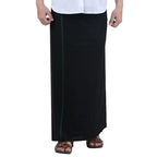 Prakasam Cotton MenS Black Single Dhoti With Pocket