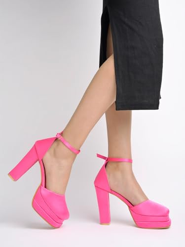 Shoetopia WomenS Wedge Heel Pumps, Pink