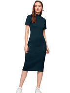 Leriya Fashion One-Piece Dress for Women Bodycon Long | Birthday Dress for Women (Small, Turquoise)
