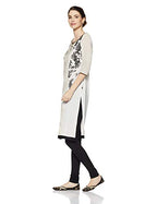 Wishful By W Women'S Straight Kurta (16Fes11026-11373_White_14)