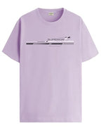 ADRO Mens Graphic Printed 100% Cotton T-Shirt - Regular Fit, Printed T-Shirts for Men (RN24-RAC-PU_Purple_S)
