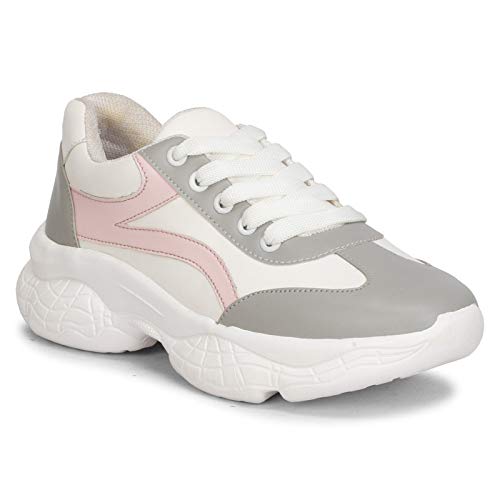 Commander Casual Sporty Sneakers for Girls and Women (40, Pink, 301) 7