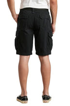 Unionbay Men's Survivor Belted Cargo Short, Black, 34