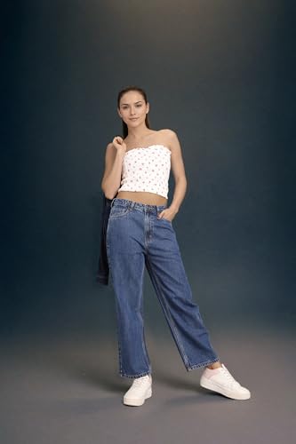 Inkd WomenS Relaxed Jeans (Inkss25Wjn-607_Denim Divine