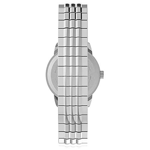 Timex Women's Easy Reader 25mm Perfect Fit Watch - Silver-Tone Case White Dial with Silver-Tone Expansion Band