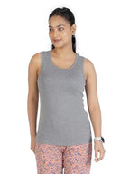 Rupa Colors Playsure Solid 100% Combed Cotton Rib Fabric, Womens Tank Top, Sleeveless Pack of 1