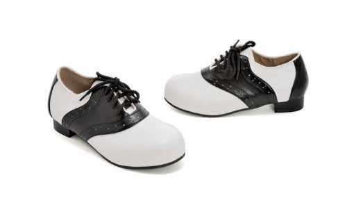 Ellie Shoes 1 Heel Saddle Shoe Children's. L BLKW