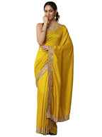 Libas Solid Silk Blend Saree For Women (94109P)
