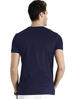 ADRO Mens V Neck Combo Plain Cotton T-Shirts_VCM2-PLN-NB-SB-XL