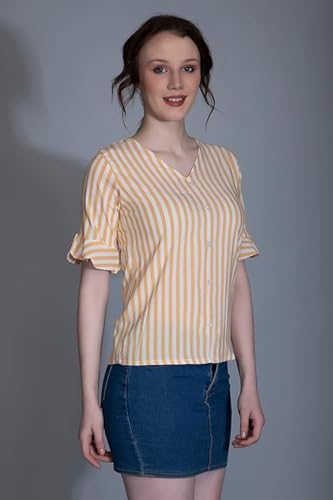 OM SAI LATEST CREATION Womens Western Top with Lining Printed & Half Bell Sleeves for Women || Casual Wear || Running Wear || T