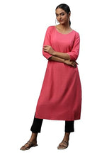 Aurelia Women'S Cotton Blend Regular Kurta (21Cra12092R_Pink