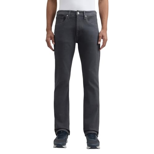 Men Grey Bootcut Fit Mid Rise All Climate Jeans