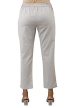 Digital Shopee Regular Fit Women S Pure Cotton Trousers Pants For Everyday Use, College Wear, Office, Casual Wear, Light Grey,