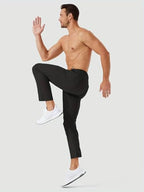 Toplot MenS Relaxed Fit Outdoor Pants - Solid Color With Drawstring
