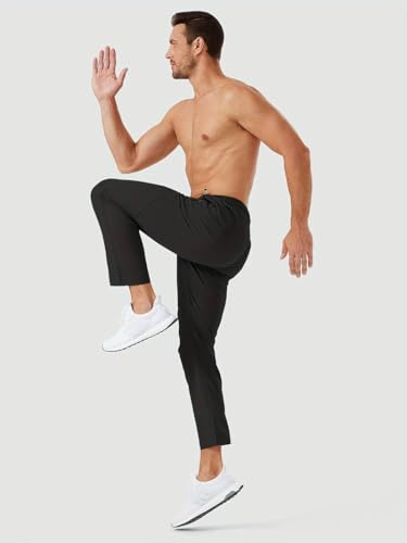 Toplot MenS Relaxed Fit Outdoor Pants - Solid Color With Drawstring