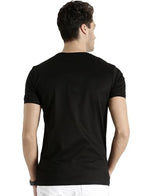 ADRO Triangle Mens Cotton Printed T-Shirt (Black, M)