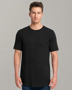 Mens cotton Long Body crew - BLAcK - S(D0102H7NE46)