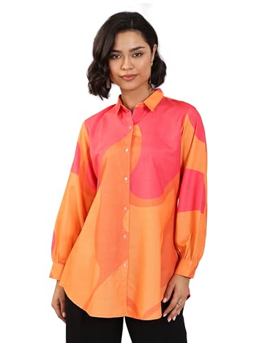 Libas Women'S Viscose Rayon Printed Regular Tunics (98171_Multi_M) Multicolour