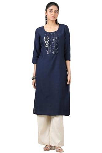 Soch Women Gadwal Solid Kurta with Sequins
