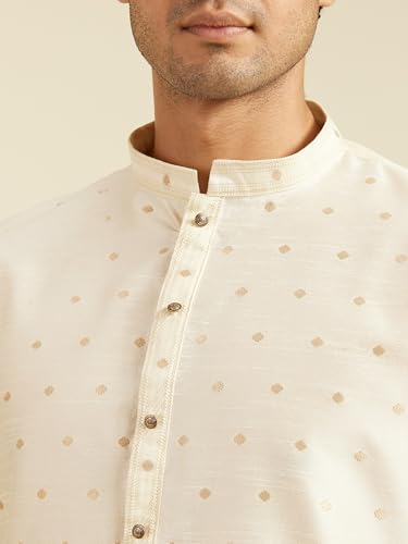 Diwas By Manyavar MenS Art Silk Self Design Kurta