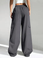 GRECIILOOKS Loose High-Waisted Pants | Korean Trousers for Women